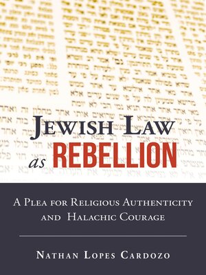 cover image of Jewish Law as Rebellion